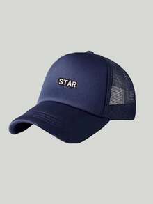 1頂女款「STAR」字母網眼棒球帽，輕量透氣戶外遮陽帽，戶外防曬帽，中性極簡透氣網眼帽 - 彩色 - 查看 7