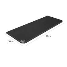 Tavolino pieghevole a parete, compatto e salvaspazio, ideale per ufficio domestico, cucina, garage, lavanderia, design moderno – 60 x 30 x 1,6 cm - nero - Visualizzare 7