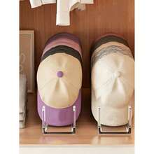 1 pieza Soporte acrílico para gorra de béisbol - No se requiere instalación, estantería de almacenamiento de moda, puede sostener hasta 7 gorras, ideal para dormitorio, armario, tocador, oficina, adecuado para fiesta de revelación de género, cumpleaños, boda, celebración festiva, también un regalo pensativo para amigos y colegas, esencial para volver a la escuela - Multicolor - Ver 2