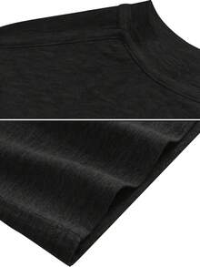 Women's Casual Short Sleeve T-Shirt With Cat And Rooster Print - Round Neck Blouse, Medium Elasticity Fabric Suitable For All Seasons, Machine Washable, Comfortable Essential Garment For Everyday Wear - Black - View 3