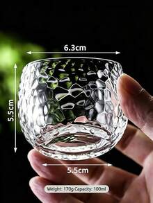 Tách trà nhỏ kẻ sọc dọc cao cấp, bộ tách trà thủy tinh trang nhã dùng trong gia đình và kinh doanh, bộ ấm trà cao cấp. - Nhiều màu - Xem 12