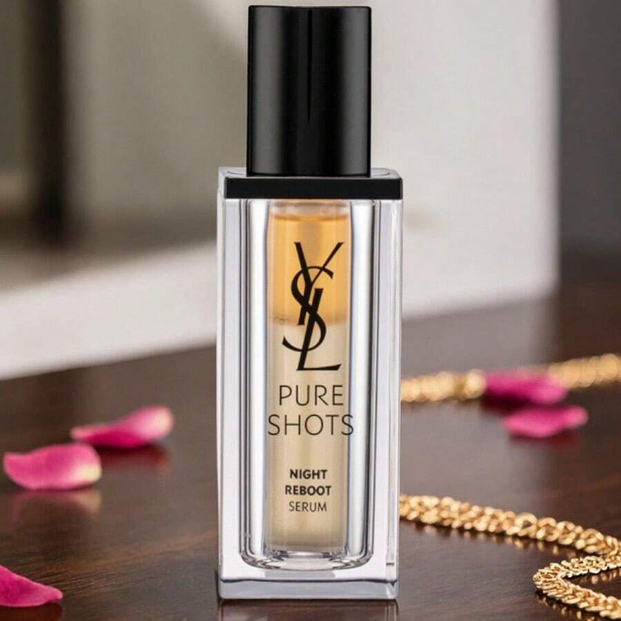 [YSL] Pure Shots Night Reboot Serum 30ml/50ml | Bi-Phase Exfoliating & Repairing Essence | Glycolic Acid & Moonlight Cactus Formula | Instant Glow & Pore Refining | Luxury Anti-Fatigue Serum - Night Reboot - 查看 1