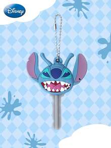 Monogram 1pc Disney Official Licensed Lilo & Stitch Soft Touch Keychain Key Chain Pendant Decorative Keychain Souvenir Gift Anti-Lost Key Accessory Anniversary Birthday Halloween Christmas Gift - A - View 2