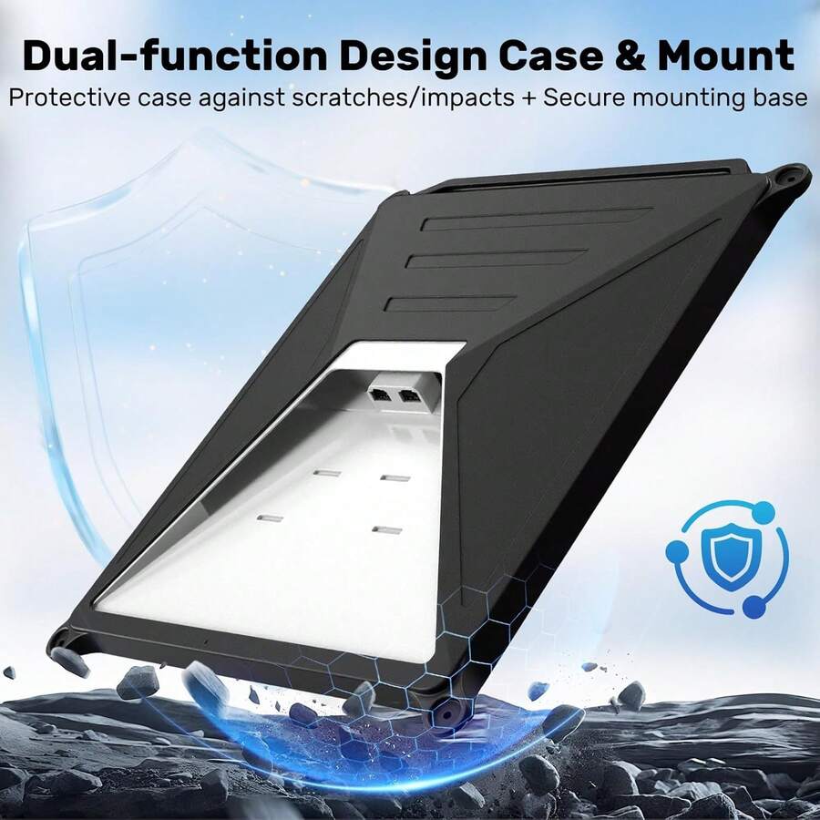 Untuk Dudukan Starlink Mini, Dudukan 2-in-1 & Casing Silikon Pelindung untuk Atap atau Jendela Mobil, 4 Cangkir Hisap Kuat & 2 Carabiner untuk Sinyal Satelit Stabil di RV, Perahu, dan Perjalanan Darat, Pelindung Antena Luar Ruangan Portabel Anti Guncangan - Untuk Starlink Mini - View 1