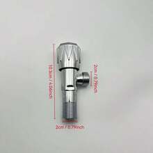 Heavy Duty High Flow Angle Valve, 1/4" Universal Interface, Anti-Drip And Anti-Leakage Design, Suitable For Kitchen, Bathroom, Balcony, Water Heater, Toilet, Washing Machine Water Supply Shut-Off Valve - Popularity - View 12