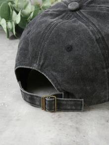 Unisex Cap Baumwolle - Schwarz - Übersicht 4