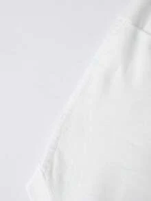 Camiseta masculina 100% algodão com estampa criativa na frente e nas costas, manga curta, 180g, respirável, gola redonda, ideal para o verão. Camiseta casual de algodão versátil para o dia a dia, perfeita para presentear. - Branco - Ver 2