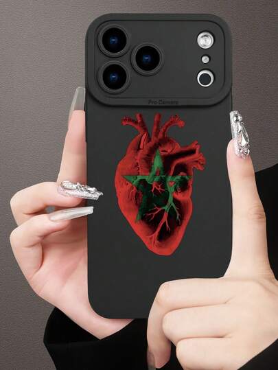 Morocco Flag & Seal Of Solomon Patriotic Phone CasePhone Case Compatible With For IPhone17/17Pro/17Pro Max,16,15,14,13, 12, 11 Plus/Pro Max And Galaxy S21/23/24/25/ULTRA/PLUS/FE,Gift For Easter Day, Christmas Halloween Decoration/Gift For Birthday, Girlfriend, Boyfriend, Friend Or Yourself.