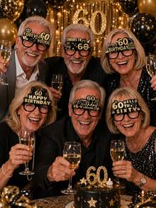 3pcs/2pcs/1pc-21st Birthday Glasses, 18th Birthday Glasses. Cool Birthday Party Glasses - Black & Gold Fun Glasses, Birthday Decoration Glasses, Suitable For Birthday Party Photo Props, Birthday Host Costume, Birthday Party, Birthday Party Decorations, Also Can Be Used As Photo Props. Birthday Hat, Vintage Birthday Party Costume Accessories, Suitable For 18, 21, 30, 40, 50, 60, 70th Birthday Party Atmosphere Decoration, - Multicolor - View 3