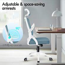 Home Office Chairs - Blue - View 6