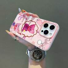 Collage del personaje de terror rosa Kissy Missy.funda de teléfono Fundas compatibles con ,Apple,VIVO,OPPO,,, y Honor.Fabricadas en silicona TPU,ofrecen protección contra golpes y caídas. - Rosa - Ver 2