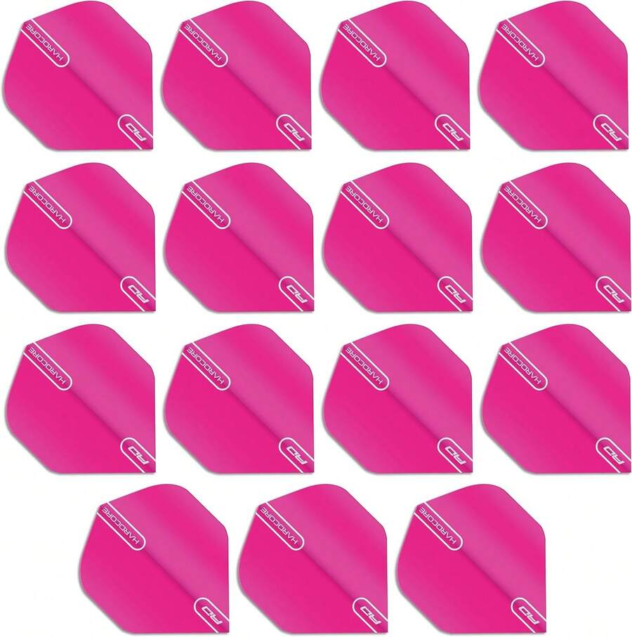 RED DRAGON Hardcore XT Patterned Extra Thick Standard Dart Flights - 5 Sets Per Pack (15 Dart Flights In Total) - ColorD - View 1