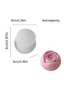 Khuôn silicon hình nụ hoa hồng ngày Valentine mới, khuôn silicon làm nến thơm hình hoa hồng 3D, đồ trang trí hoa hồng thủ công tự làm cho ngày Valentine, khuôn silicon làm nến quà tặng ngày lễ. - Khuôn hoa - Xem 7