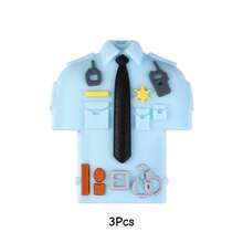3颗主题硅胶珠，反光背心/制服/汽车造型，DIY创意手链、项链、包包挂饰和工艺品 - 彩色 - 查看 12