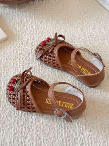 Baby Fashion Sports Shoes, Beautiful, Suitable For All Seasons, Baby Walking Shoes, Princess Shoes - Brown - View 5