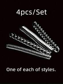 1/4/8pcs Invisible Ring Sizer Adjuster, Transparent Ring Size 4 Resizer, Suitable For Loose Rings, Great For Weddings & Outdoor Activities, Fits All Sizes - Multicolor - View 14