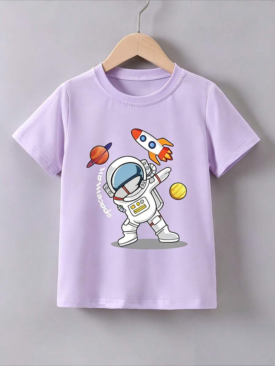 Young Boys T-Shirts - 淺紫色 - 查看 1