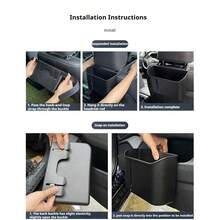 Multi-Functional Car Backseat Storage Box, Cup Holder, Tissue Box, Trash Can, Seat Back Organizer - Storage Rack - View 12