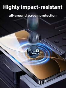 4pcs Full Coverage Tempered Glass Screen Protector Compatible With Xiaomi Full Coverage, High Hardness, Scratch-Resistant, Fingerprint-Proof, No Edges, No Bubbles, Compatible With Phone Cases, Easy Installation - Clear - View 4