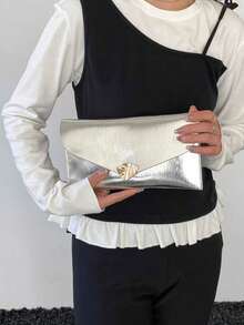 Dedoo 2026 Latest Fashion Colorful Plaid Handbag - Silver - View 8