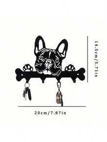PawsomeTale Gancho de pared de metal para perros caprichosos: encantador llavero para amantes de los perros, soporte de pared cuadrado duradero multiusos - TY1206 - Ver 7