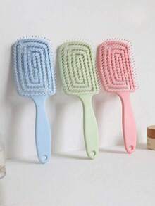 Lược chải tóc Macaron mềm mại, lược massage dùng để tạo kiểu tóc tại nhà. - Hình vuông - Xem 2