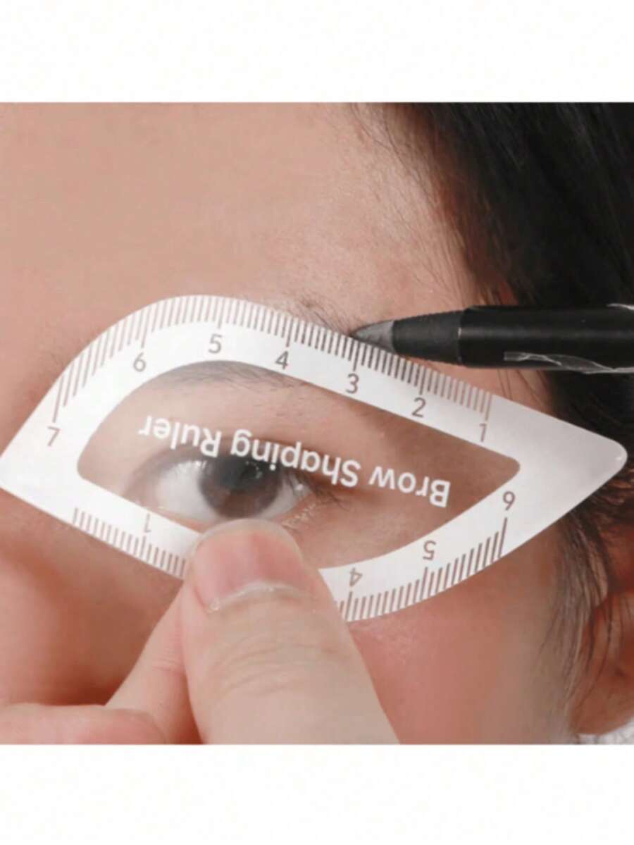 1 khuôn định hình lông mày độc đáo, khuôn trang điểm mắt, dụng cụ tạo đường nét, phụ kiện làm đẹp mắt có thể tái sử dụng, khuôn hướng dẫn vẽ lông mày. - Nhiều màu - Xem 1