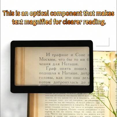 4pcs Portable Magnifying Glass, Ultra-Thin Card-Style Magnifier, High-Definition PVC Lens Portable Reading Magnifier, Suitable For Student Textbooks/Elderly Reading/Instructions, Adopts Ultra-Thin Card Design, Only A Few Millimeters Thick, Can Be Easily Placed In Pencil Case Or Wallet, Suitable For Back-To-School Students And Elderly Reading Scenarios