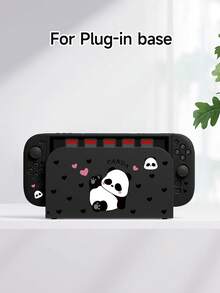 New Switch2 (2025) Game Console Accessories - Black Heart, Cute Panda Pattern Switch Protective Case, Compatible With Switch2/Switch NS/Switch OLED/Lite, Accessories For Switch2/Switch, Full Set Including Storage Bag, Card Slot Dock, Switch Protective Case, Best Gift For Switch Players - Multicolor - View 21