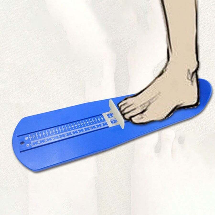 2 Pcs Shoe Size Measuring Ruler Adult Measurements - Blue - View 1