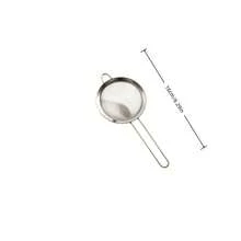 1件/3件套不锈钢面粉筛，带手柄，可用作滤油器、糖粉筛、细网筛、烘焙工具 - 香料粉筛、粗盐筛，厨房小工具 - 銀色 - 查看 15