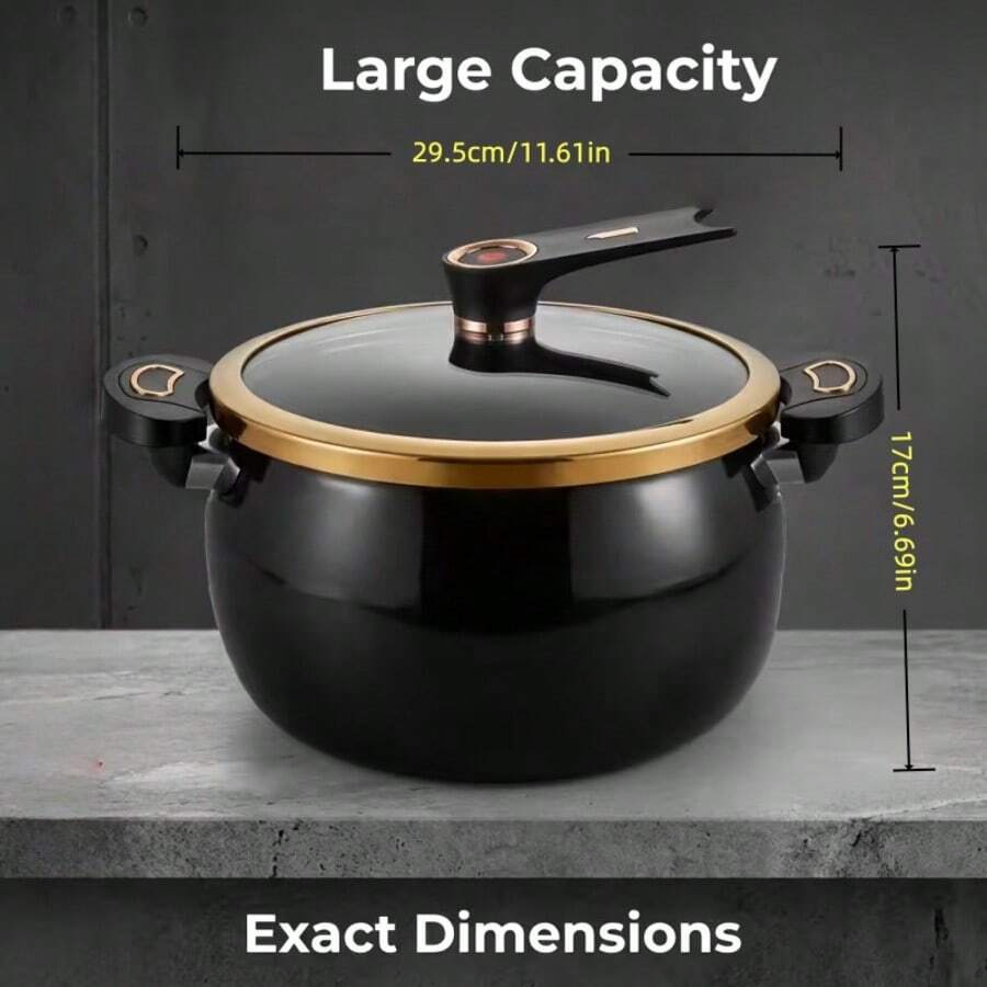 Large Capacity Gallon Enameled Cast Iron| Non-Stick Pan-Handle Cover. Home. Kitchen. Outdoors. Commercial Pot Cooking Tools (Various Stoves. Stew. Cook. Stew. Soup. Steam. Stir-Fry. Fried) Iron Pan