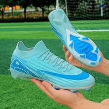 New Football Shoes For Student Competition Training, Low-Top Design, Long Studs Wear-Resistant & Anti-Slip, Suitable For Teens And Adults Unisex - Moonlight - View 8