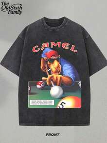 Vintage Camel Joe Shirt, Vintage Graphic T-Shirt, Camel Cigarettes, Soft Breathable 100% Cotton Fabric, Loose Relaxed Fit, Ideal For Daily Wear & Vacation Outings, Available In Sizes S-XXXL, Mens Clothes, Mens Top, Vintage T Shirts & Graphic T Shirt For Retro West Enthusiasts, Back-To-School Essentials, Suitable For Father's Day Gifts And Barbecue Festival Attire,Perfect For Outdoor, Sports, Daily, Party, Y2K, Old Rock & Grunge – Great Gift For Boyfriend,Unisex T Shirt ,Men Shirt,Women T Shirt, Vintage Camel 75th Anniversary T-Shirt-Vintage Street Style Unisex Loose Cotton Short Sleeve Crew Neck T-Shirt-Unisex Pure Cotton Washed Retro T-Shirt, Soft And Breathable Fabric, Perfect For Everyday Wear, Available In Multiple Sizes - màu đen - Xem 1