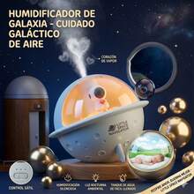 Bonito humidificador USB - humidificador Space Ball con luz LED de 7 Colores | Humidificador de Vapor frío USB, 30dB silencioso, purificador de Aire USB para Dormitorio - Mist - Ver 1