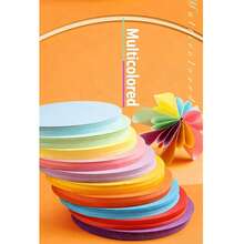 100 Stück/500 Stück hochwertige bunte runde Papierblätter, leuchtende Farben, geeignet für Kunstprojekte, Origami, Doodle Art, dekoratives Origami, DIY-Basteleien, Dekorationen und kreative Aktivitäten sowie Büromaterial, Malwerkzeuge und -materialien. Wiederverwendbar, abnehmbar, leicht beschreibbar, helle Whiteboard-Etiketten für Büro, Schule und Klassenzimmer - Mehrfarbig verformbar - Übersicht 9
