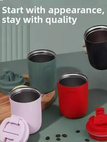 1pc 200ml Mini Coffee Cup, Portable Coffee Cup, Couple Coffee Cup; Multi-Color Options, High Aesthetic Value, Style; Suitable For Office Coffee Cup, Overtime Work, Desk Decor, Student Essential - Multicolor - View 6