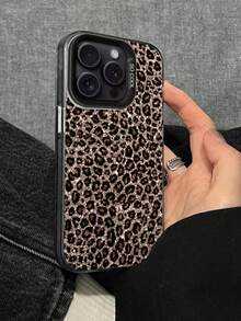 Leopard Print Shockproof Protective Phone Case, New And Vibrant, With Drop-Proof Silver Paint, Compatible With P15, P16, P16 Promax, P14 Promax, P13, P11, P12, XR, A13 4G Series, A14, A04, A34. Water, Shock, And Scratch Resistant, Anniversary Gift. - 多色7 - 查看 6