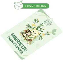 GIURKUU 1pc Cute Cat Needle Holder, Interesting Cat Needle Holder Magnet Suitable For Cross Stitch, Embroidery Sewing, Sewing Accessory For Organizing Needles, Refrigerator Magnet, Badge, Perfect Gift For Sewing Enthusiasts, Embroidery Lovers And Cat Lovers - A - View 8