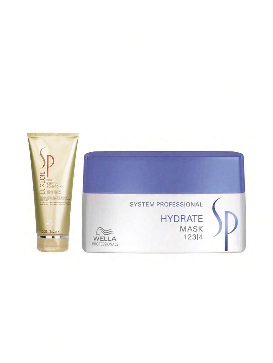 Wella [Bundle] SP System Professional Luxe Oil Keratin Conditioner 200 Ml + Hydrate Mask 200 Ml - SP System Professional - View 1