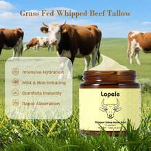 Natural Tallow Balm With Honey Lavender, Whipped Face Body Moisturizer For Dry Rough Skin, Hydrating Skin Care Balm For Hands Elbows Heels 4.23oz - 1 Bottle - View 5