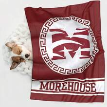 Morehouse College Pet Blanket HBCU Pet Blanket Gift For Grad Alumni Game Day T .1PC Flannel Pet Blanket, Suitable For Both Ca And Dogs, Suitable For All Seas1ons, Can Be Used As A Bed Mat. Doublesided PL1ush, Skinf1riendly, Nonshedding, Scratchresistant, Hine Washable, And Antistatic. - 均碼 - 查看 1