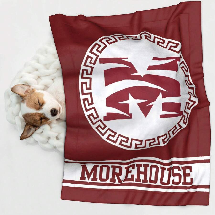 Morehouse College Pet Blanket HBCU Pet Blanket Gift For Grad Alumni Game Day T .1PC Flannel Pet Blanket, Suitable For Both Ca And Dogs, Suitable For All Seas1ons, Can Be Used As A Bed Mat. Doublesided PL1ush, Skinf1riendly, Nonshedding, Scratchresistant, Hine Washable, And Antistatic. - 均碼 - 查看 1