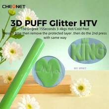 Vinilo de transferencia de calor 3D - Vinilo 3D navideño, adecuado para ropa DIY, patrones de silueta y varios usos, material decorativo de colores mixtos - Multicolor - Ver 140
