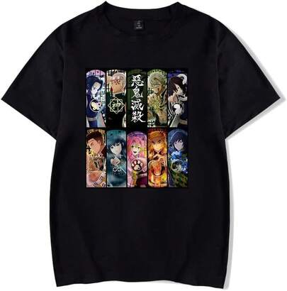 100% Baumwolle Kurzarm Casual T-Shirt, ein Muss-haben Artikel für den Herbst, Anime Shirt, Anime Shirt Slayer Anime Shirt, Dämon Anime Grafik Sweatshirt, Anime Tee Geschenk, Unisex Shirt, Anime Hoodie, Dämon Hoodie, Freedom Shirt, Halloween Kostüme für Herren, Weihnachten, Lustiges Shirt, Grafik Tee, Vintage, geeignet für alle Jahreszeiten - Vintage Street Style Unisex Loose Cotton Kurzarm Crew Neck T-Shirt, Männer Frauen T-Shirt Muster Tee, Sommer, Sommer Outfit Damen, Sommer Tops, Muttertag, Festival, Sport, Urlaub, Tops Damen