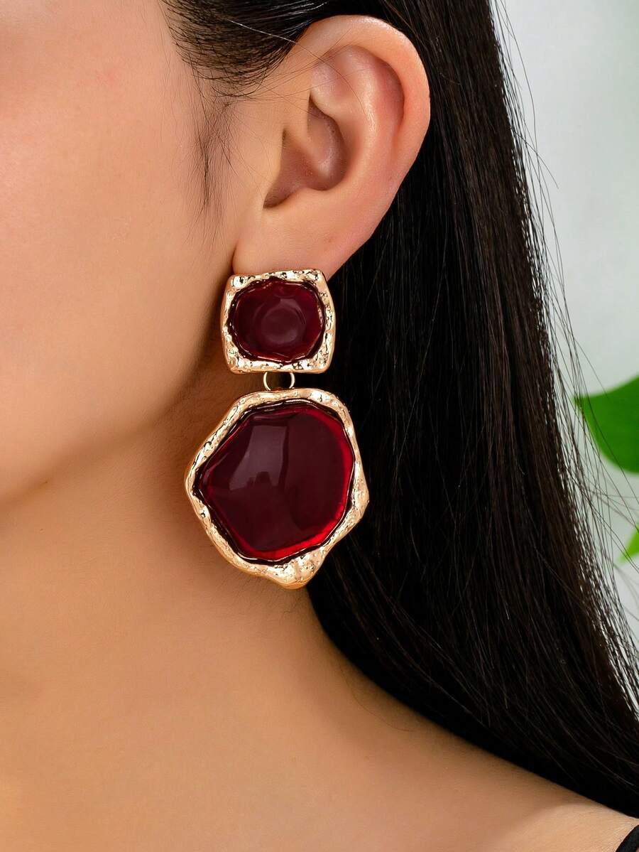 1 Pair Fashionable Large Dangle Earrings For Women - Women's Earrings - View 1