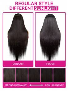 ISEE Tóc giả nửa đầu Hair Wear Go, kiểu dáng thẳng, vừa vặn linh hoạt, 3 trong 1, có dây rút, đường chân tóc tự nhiên, không đường may, thân thiện với người mới bắt đầu, không cần keo dán, tóc thật, đường chân tóc tự nhiên, mật độ 180%, chiều dài 14-16 inch (kiểu tóc bob), 18-28 inch (kiểu tóc thường), tóc nguyên chất chưa qua xử lý dành cho phụ nữ. - SNatural - Xem 7
