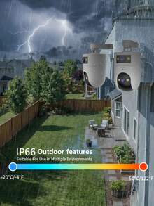 Camera an ninh JOOAN 5MP+5MP 2 đèn 2 ống kính: Công nghệ nguồn sáng kép tăng cường độ chiếu sáng; Thích hợp sử dụng trong nhà và ngoài trời; WiFi 5G; Phát hiện chuyển động hai vùng; Tầm nhìn ban đêm đầy đủ màu sắc; Âm thanh hai chiều; Chuẩn chống nước IP66; Báo động tự động; Điều khiển từ xa qua ứng dụng; Hỗ trợ thẻ SD và lưu trữ đám mây; Thích hợp cho việc giám sát trẻ em và an ninh đường phố. - Đen và trắng - Xem 8