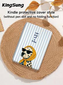 Kingsung Striped And Spotted Dog Pattern Y-Shaped Folding Double-Sided Spray Coating Transparent Crystal Flat Protective Case Suitable For Tablets/ Mini 6/7/9.7/10.2/10.5/10.9/12.9/Pro 11, 10th Generation, Protective Case. Supports Multi-Angle Adjustment, Six Placement Support Methods, Built-In Pen Slot, Transparent Back Cover, Anti-Drop Protection, Automatic Wake-Up/Sleep. Suitable For Kindle Paperwhite 12th Generation 2024 Version, Kindle 11th Generation 2022 Version, Clara Color Series. - Multicolor - View 10