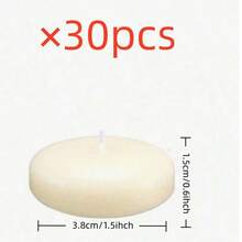 120/60/30/15/10/5 chiếc Nến nổi, Nến thơm, Bóng bay nổi, Nến trang trí đám cưới, Thích hợp cho nến khách sạn, Sáp nổi, Nến nổi, Nến trà, Nến cưới lãng mạn, Nến trang trí trung tâm bàn tròn - Trắng - Xem 13